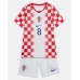 Camiseta Croacia Mateo Kovacic #8 Primera Equipación Replica Mundial 2026 para niños mangas cortas (+ Pantalones cortos)